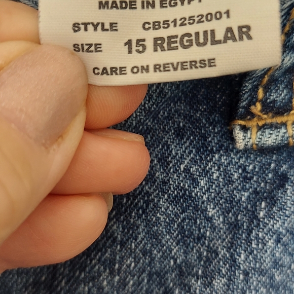 Cruel Girl Relaxed Denim Blue Jeans Sz 15 Regular - Picture 11 of 16